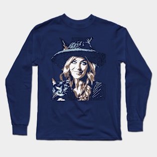 Halloween  Witch with Black Cat Long Sleeve T-Shirt